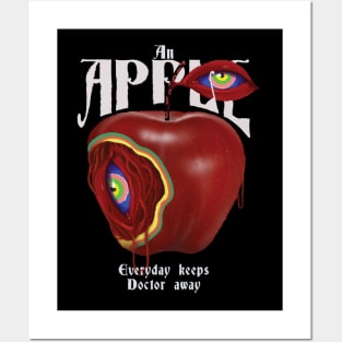 An Apple everyday keeps doctor away - surreal art Posters and Art